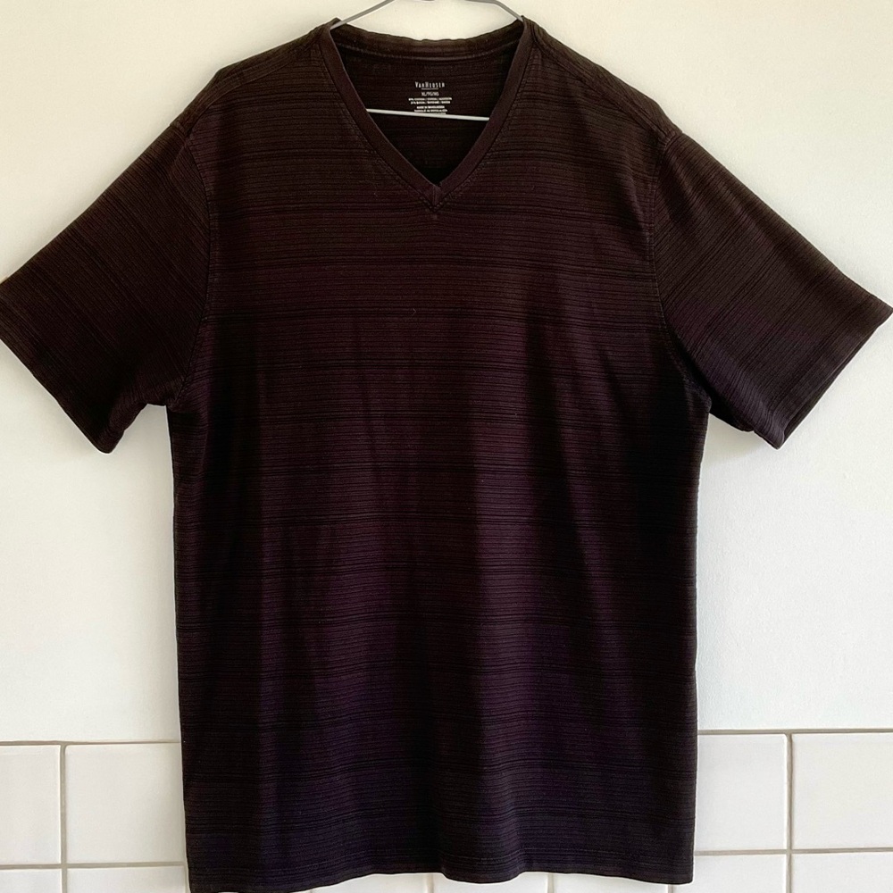 Men's Black V-Neck Tee